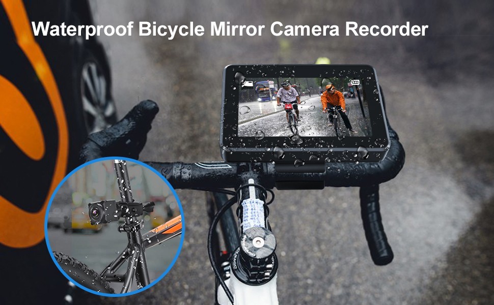 водоотпорна ип68 камера за бицикл са комплетом монитора