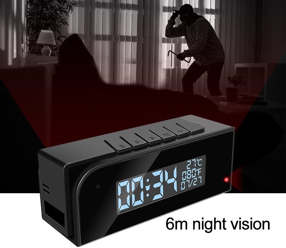 вифи камера у будилнику - ноћни вид и детекција покрета