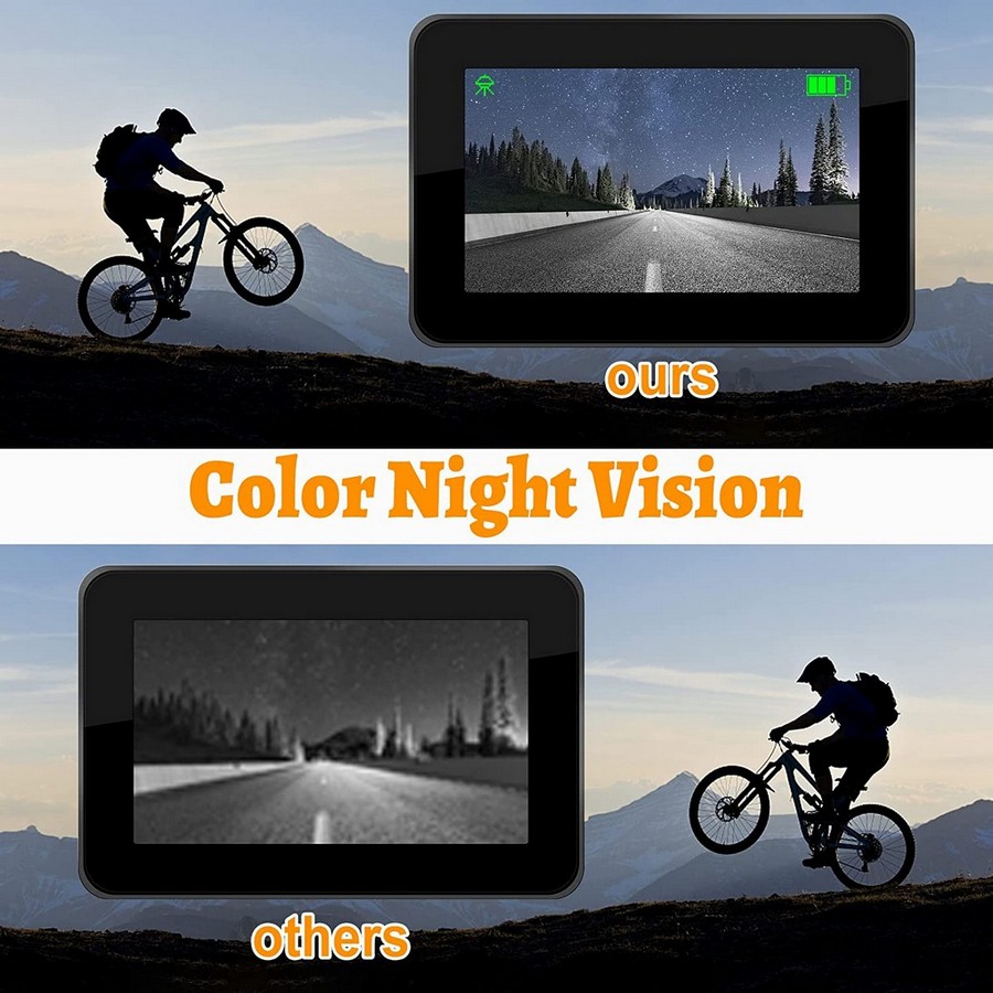 систем камера за бицикле, ноћни вид у боји