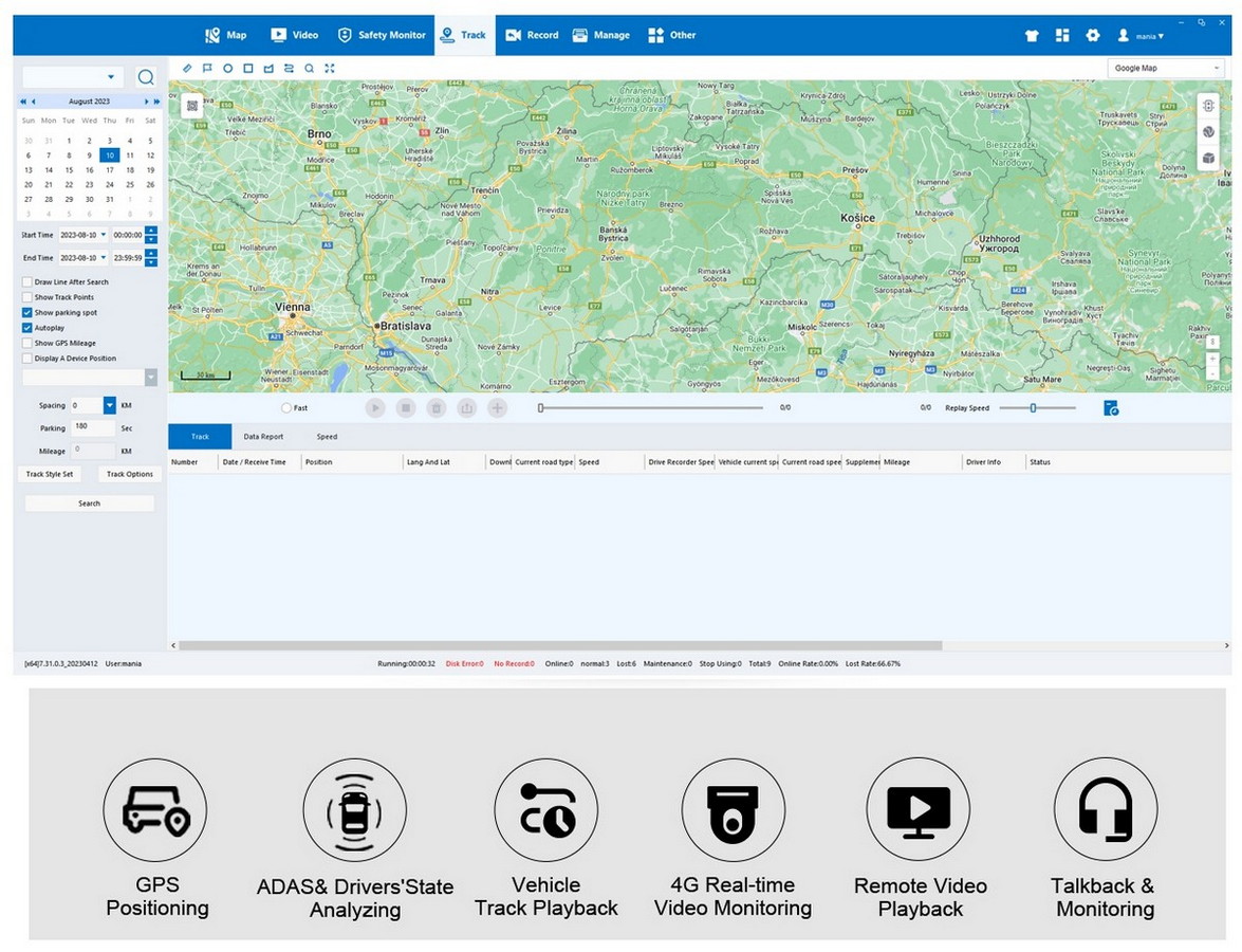 двр за аутомобил - ЦМВС платформа ПРОФИО Кс7